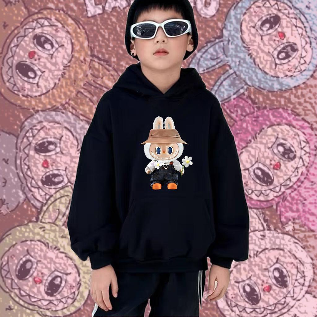 Children's Hoodie New Trendy Labubu Children's Casual Daily Hoodie 100-160cm Boys Girls
