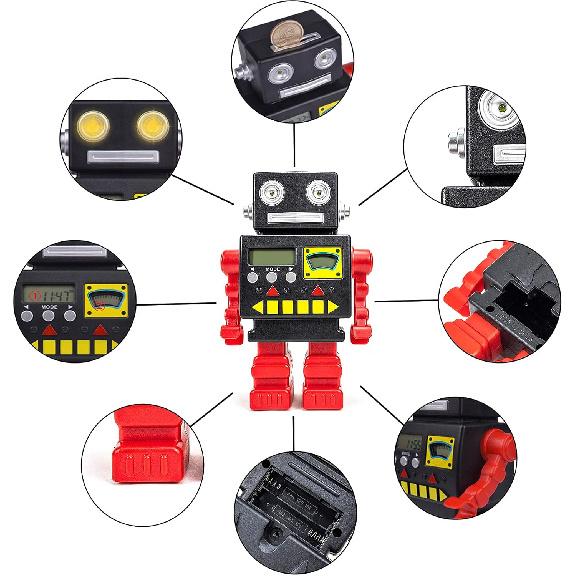 Robot Savings Bank, Digital Count Coin Bank Piggy Money Bank for Boys and Girls Retro Robot Coin Bank Kids Money Bank Machine Saving Coins Money Box