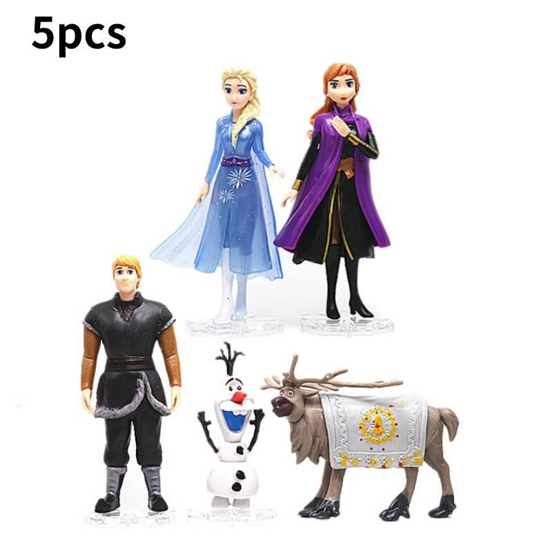 Bezauberndes Prinzessinnen-Puppenfiguren-Set mit 5 bis 10 bezaubernden Schneeköniginnen-Figuren für Kinder