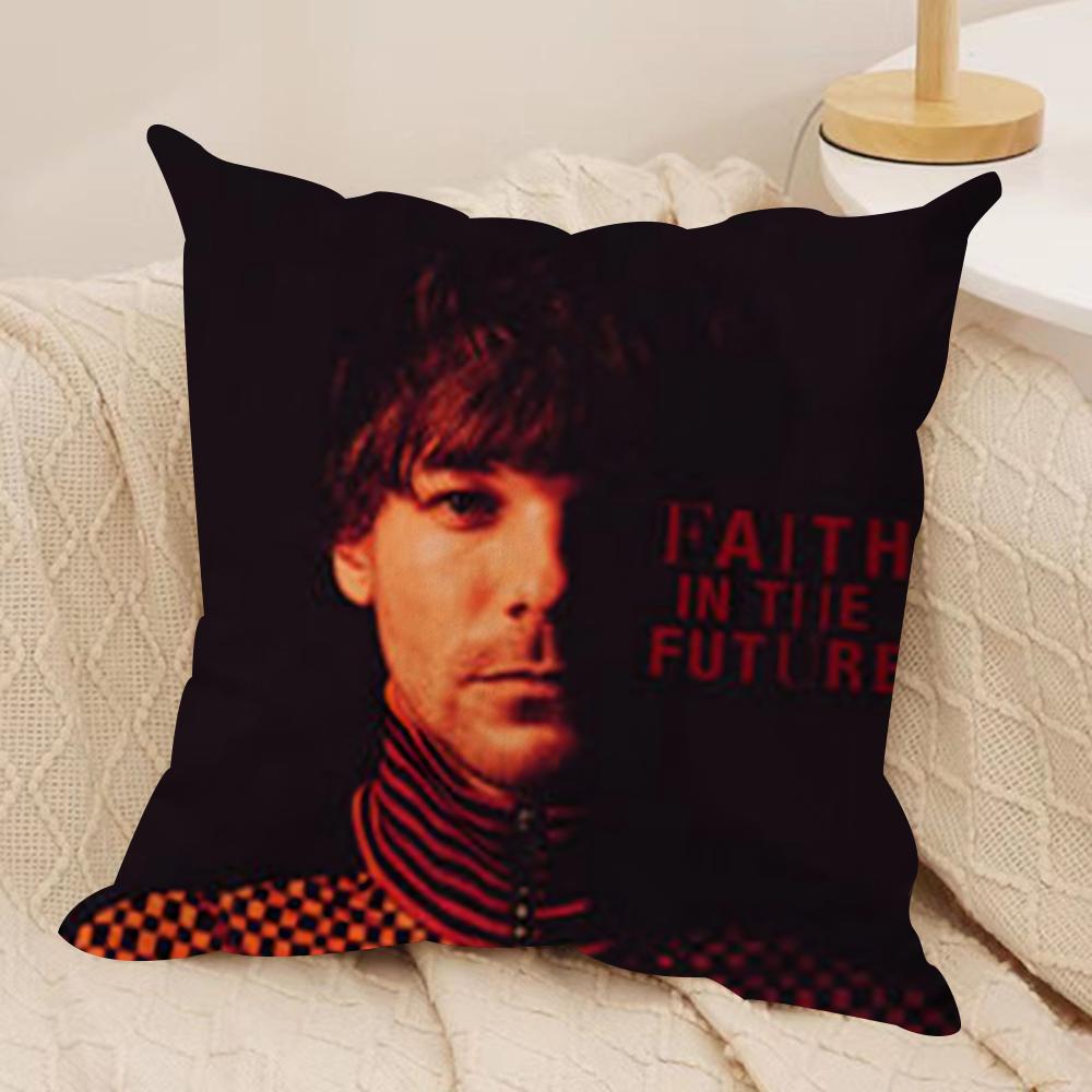 Louis Singer Tomlinsons Kissenbezug Seidiger Kurzer Plüsch Beidseitig Bedruckter Kissenbezug für Sofa Alle Jahreszeiten Heimdekoration Geschenk