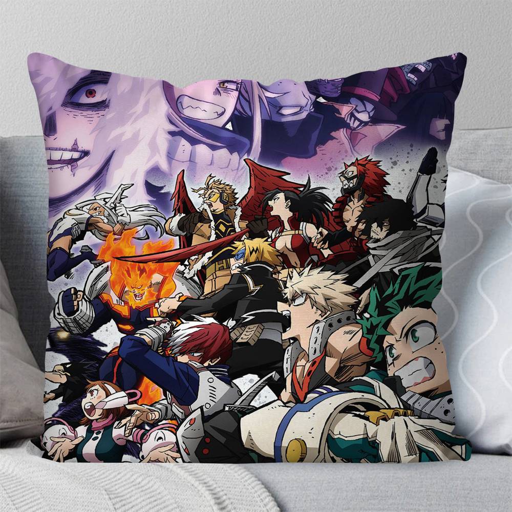 Anime My Hero Academia Pillow Case Square Pillow Bedroom Sofa Leisure Comfort Cushion Car Living Room Home Decoration