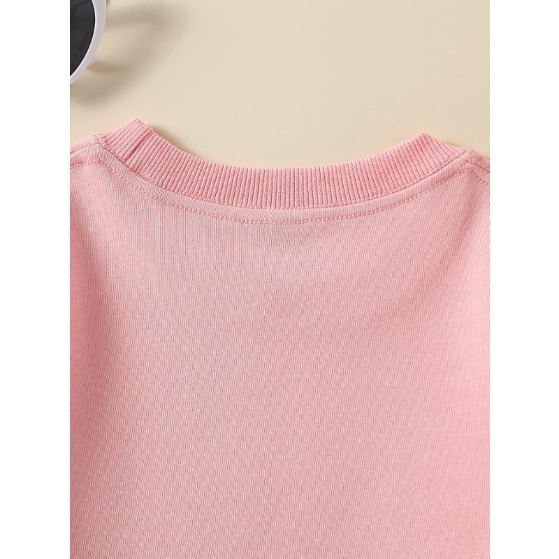 European sizes Kids Sweatshirts, Girls' Autumn Winter Cute Elephant with Party Hat Print Long Sleeve Round Neck Sweatshirt, Casual Daily Wear.
