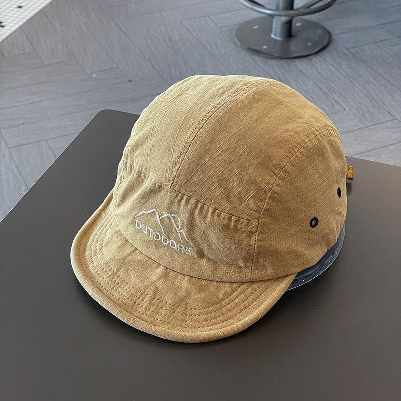 Japanese Short Hat Soft Brim Five Piece Baseball Hat Women Street Sun Hat Student Outdoor Baseball Cap Men