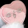 1/2/3Pcs Mini Angel Wings Musical Note Stud Earrings Anti-allergy Fashion Jewelry for Women Office Work Wear Gifts