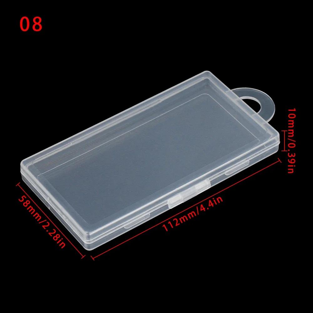 DiY Small Square Clear Plastic Storage Box For Jewelry Diamond Embroidery Craft Bead Pill Home Storage Accessories