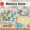 Memory Game Educational Toy 8 Sheets 16 Themes, Animal World Matching Cards, Toddler Brain Development Game, Family Learning Fun