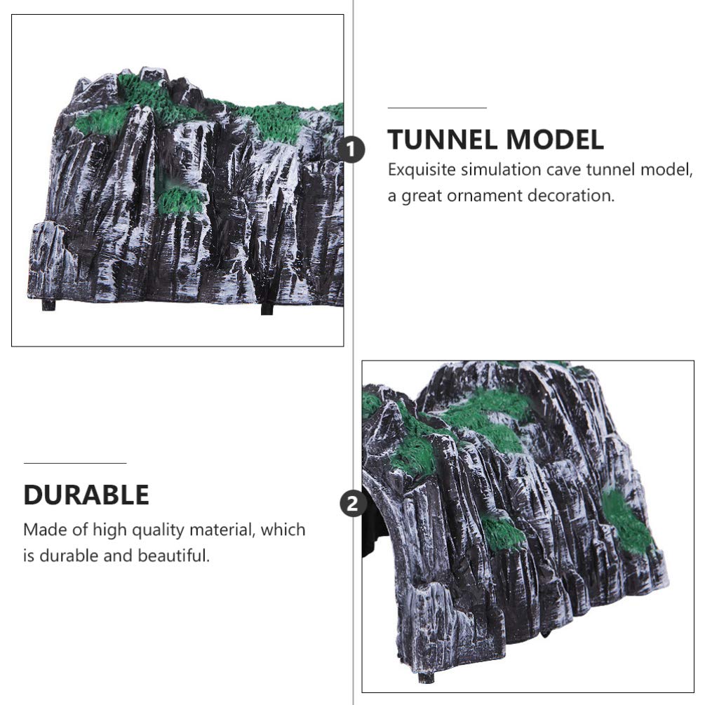 iplusmile 3pcs Train Railway Train Cave Tunnel Plastic Rockery Tunnel DIY Sand Table Tunnel Model Railway Accessories