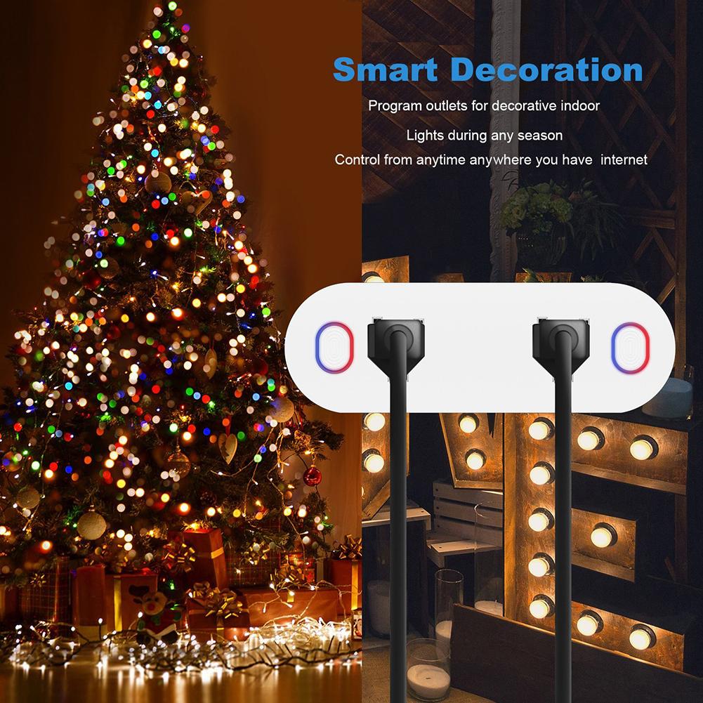 Wi-Fi Mini Outlets Smart Sockets 16A Timing Switch with Energy Monitoring American Standard