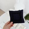 Cotton Heat Resistant Table Mat Quilted Square Coaster Bowknot Polka Dot Anti Scald Placemat For Home Kitchen Table Decoration