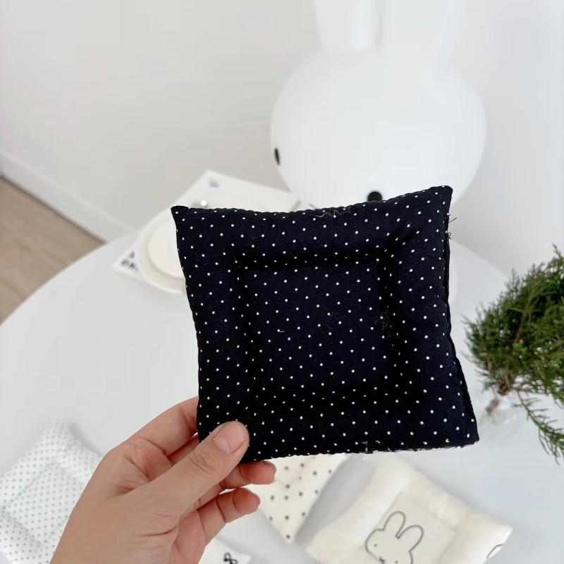 Cotton Heat Resistant Table Mat Quilted Square Coaster Bowknot Polka Dot Anti Scald Placemat For Home Kitchen Table Decoration