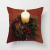 Christmas Cartoon Hand-Drawn Decorative Pillow Cover 45x45cm Living Room Car Holiday Home Decor