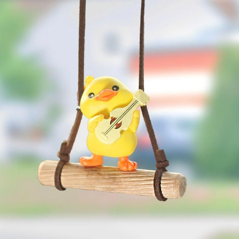 

Car Auto Parts Swinging Duck Car Pendant Car Rearview Mirror Ornaments DIY Crafts style 3