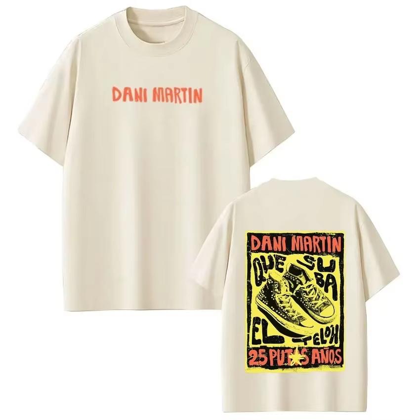 Summer 2026 BestSelling Outdoor Casual Trendy Unisexs ShortSleeved TShirt with Theme of Spanish Rock Singer Dani Martn