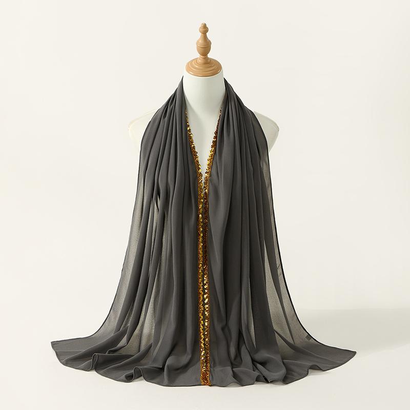 Rhinestone Modal Cotton Jersey Hijab Scarf for Women Stretch Shawl Plain Muslim Headband Fashion Solid Ramadan Female Headscarf