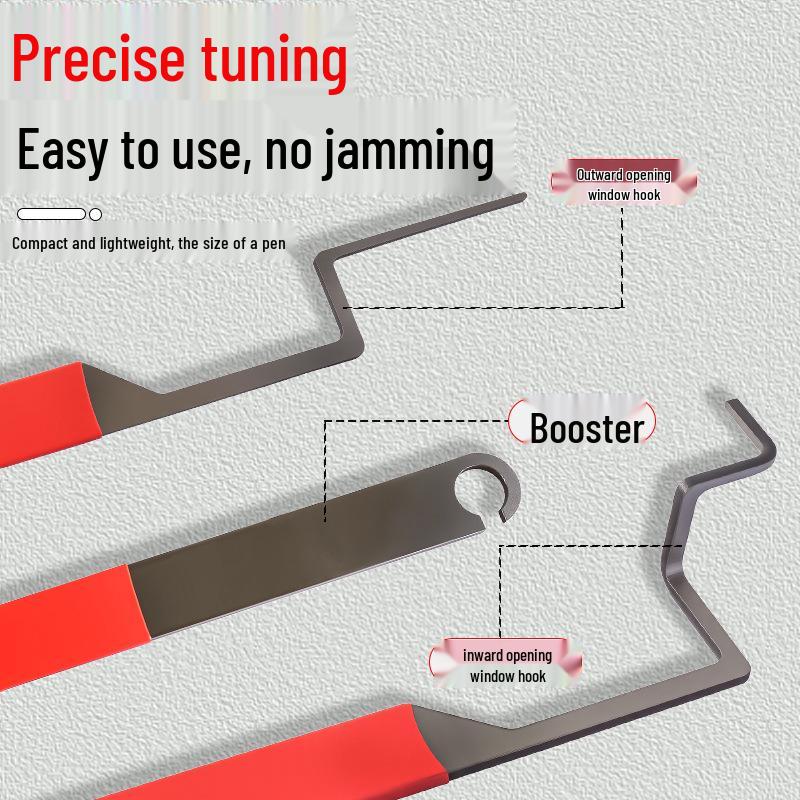 Stainless Steel Glass Casement Window Lock and Pry Tool for Inward/Outward Opening Windows