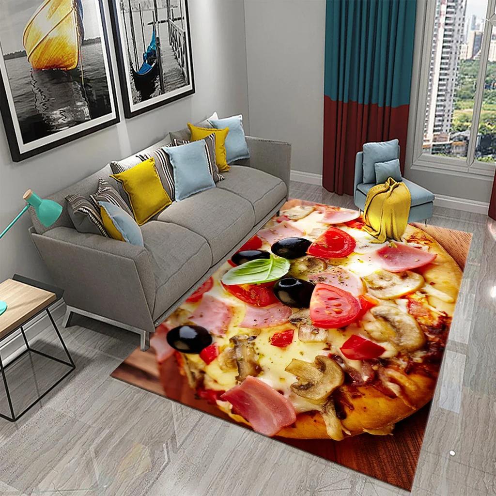 Vegetable Food Theme Carpet Doormat for Bedroom Kitchen Home Floor Decor Living Room Carpet Hallway Bathroom Anti-slip Area Rug