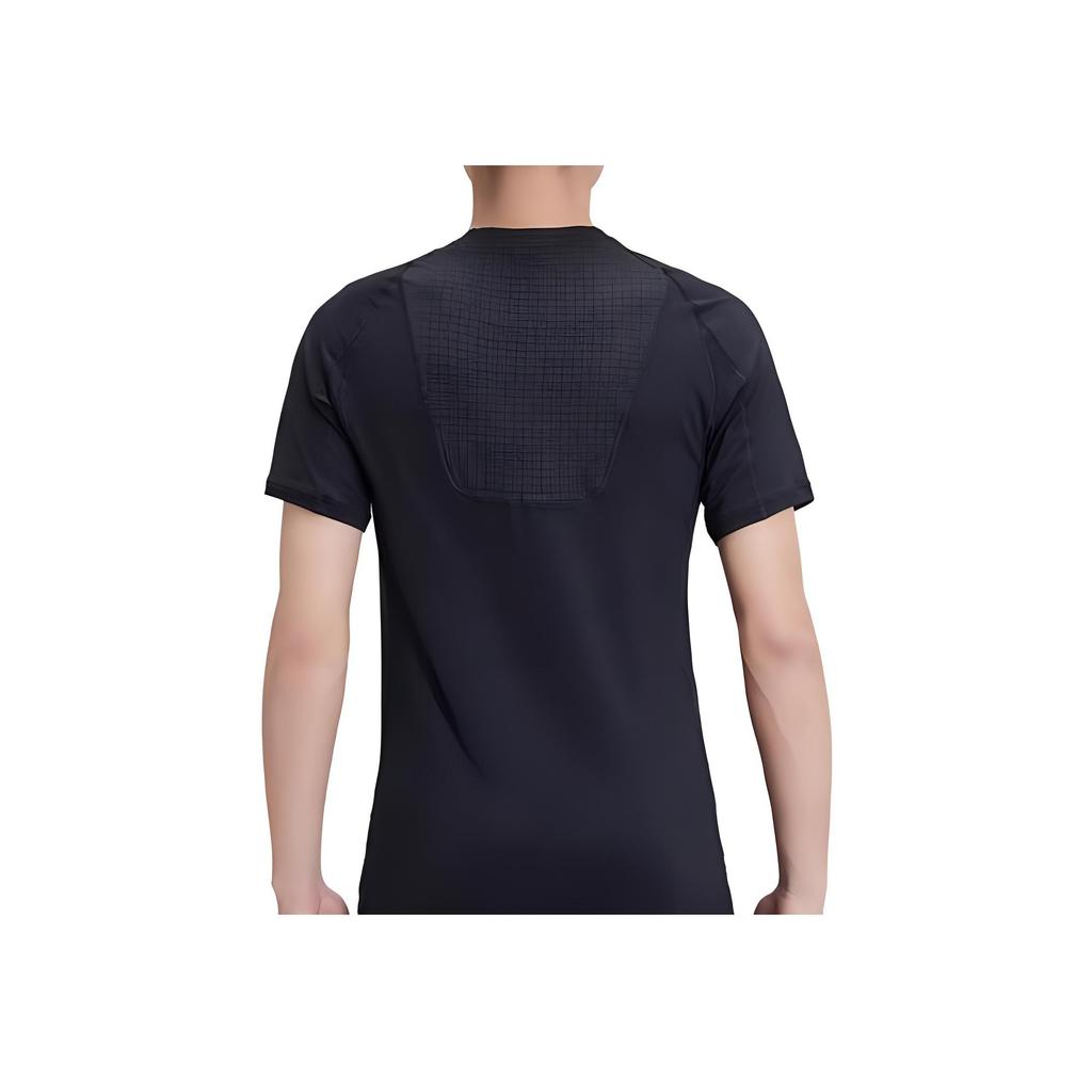 Nike Pro Breath Short Sleeve Top Logo Round Neck Quick Dry T-Shirt Men Tops Black AO1804-010-100