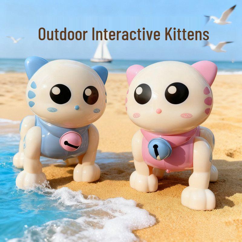 Electric Leash Machine: Interactive Cat Walking & Sound Effects Toy for Kids Role-Playing