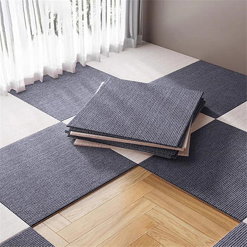 Self-Adhesive Non-Slip Carpet Tiles Thick & Durable Floor Mat for Concrete Office Bedroom Home Decoration