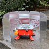 Outdoor Mini Portable Foldable 9 Plate Camping Cooking Stove Windscreen with Carrying Bag