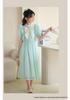 Girls' Korean Style Short Sleeve Chiffon Princess Dress