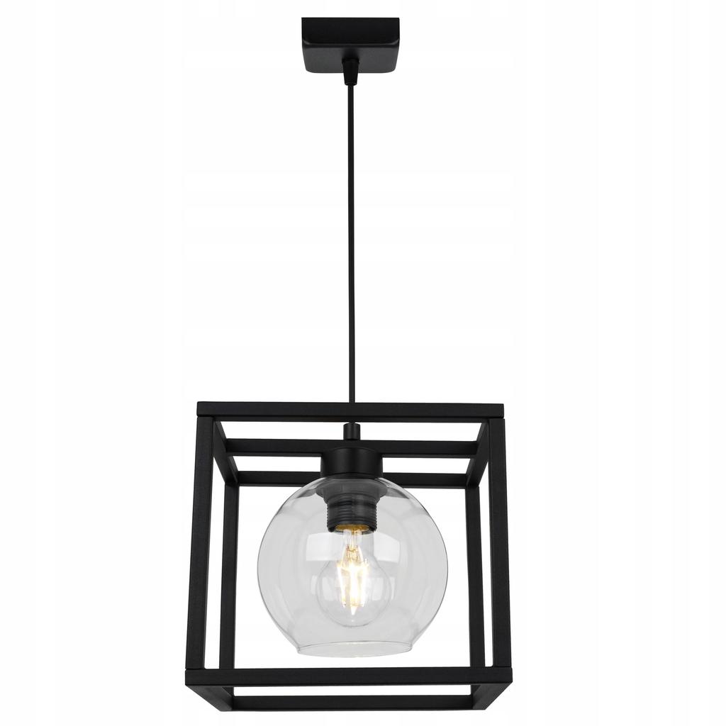 HANGING LAMP CAGE ELEGANT GLASS BALL