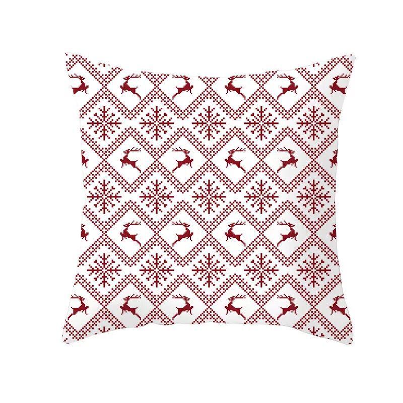 Classic Red Plaid Christmas Pillowcase Festive Home Decoration Gift Pillow Cushion Cover