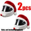 1-3Pc Plush Santa Motorcycle Helmet Cover Decoration for Christmas Cycling Full Face Hat Santa Claus Christmas Gift Helmet Cover