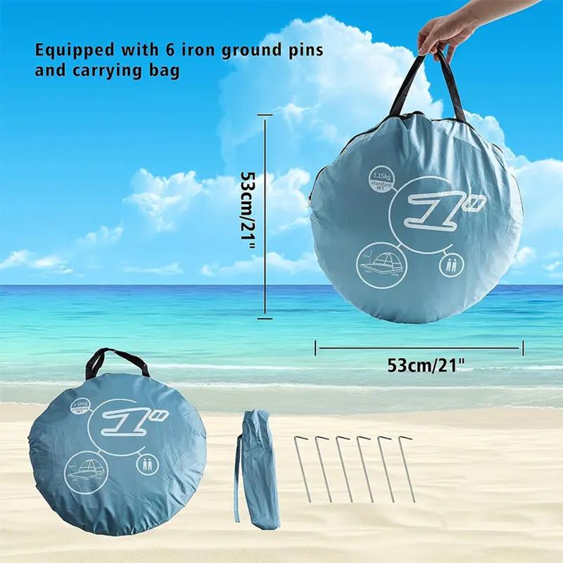 Quick Set Up.Pop Up Beach Tent Portable Sun Shade Shelter Outdoor Camping Fishing Canopy,Camping Accessories,Sturdy Construction