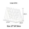 5/9 Grid Triangle Iron File Sorter Metal Desktop Book Magazine Storage Holder for Office Classroom Home Use