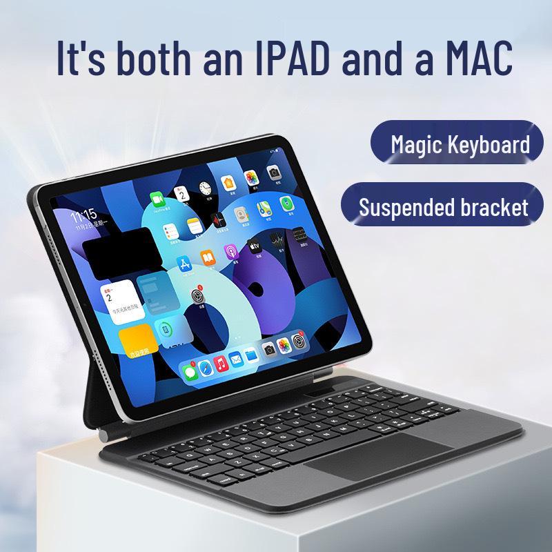 Magnetic Suspension Magic Keyboard for iPad Air 11th Gen & Pro 13 - Backlit with Sleep Air 5 Protective Case