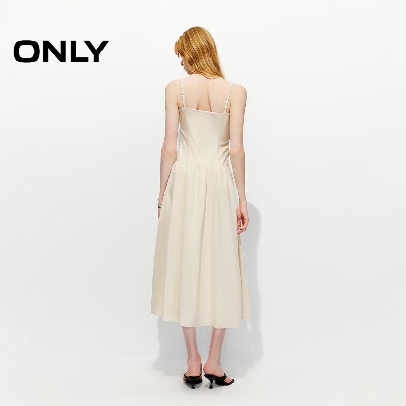 ONLY Women's Adjustable Strap Pleated Midi Dress