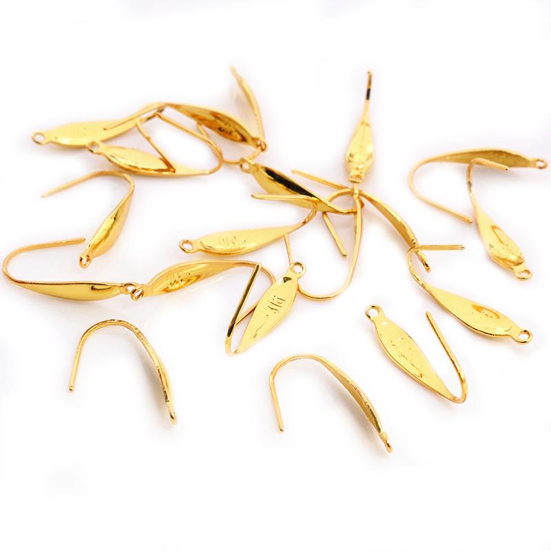 20*10mm 20pcs/Lot 316 Stainless Steel Gold Rose Gold High Quality Earring Hooks Wire Settings Base Settings Whole Sale