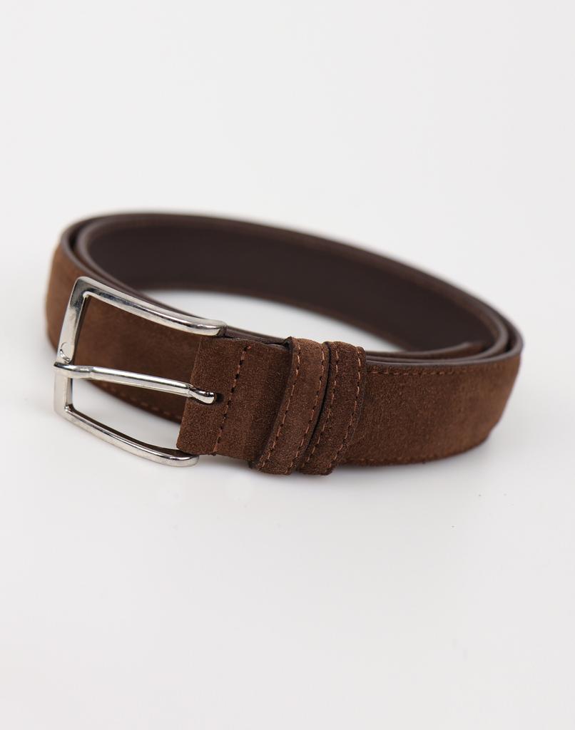 IKALOOK Italy Cowhide Solid Suede Belt Abe102