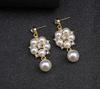 European-American Vintage Pearl Necklace & Earring Set: Bridal High-Design 2022
