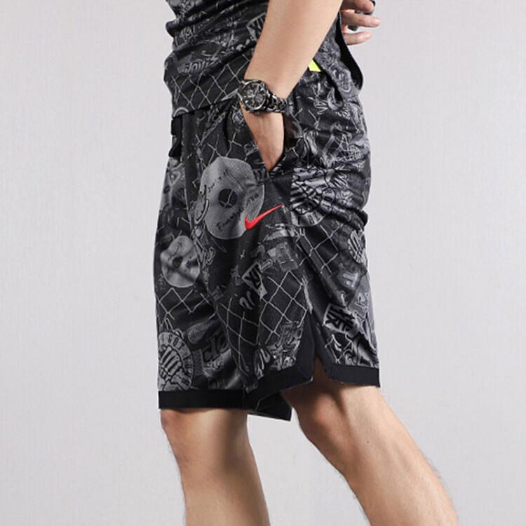 Nike Street Graffiti Basketball Shorts Men Bottoms Black CK1183-010