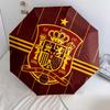 Spain National Football Teampattern, automatic folding umbrella, portable and foldable design, 8 ribs, a Christmas or birthday gift.