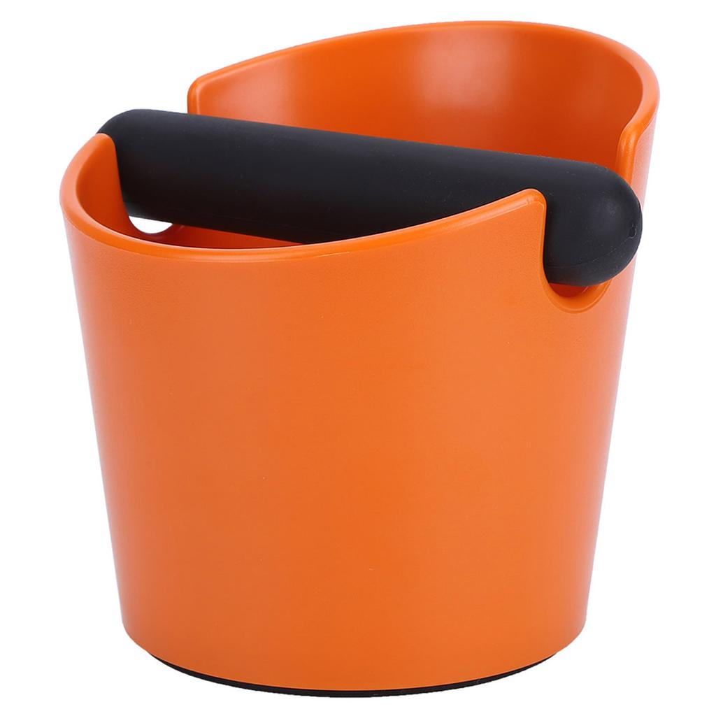 Coffee Knock Box Household Anti Slip Coffee Grind Dump Bin for Coffee Shop Orange