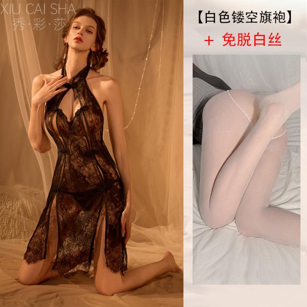 Sexy Lace Pajamas Free Sex Underwear Passion Qqny Uniform Pure Desire Temptation Bed Robe Nightdress Supplies