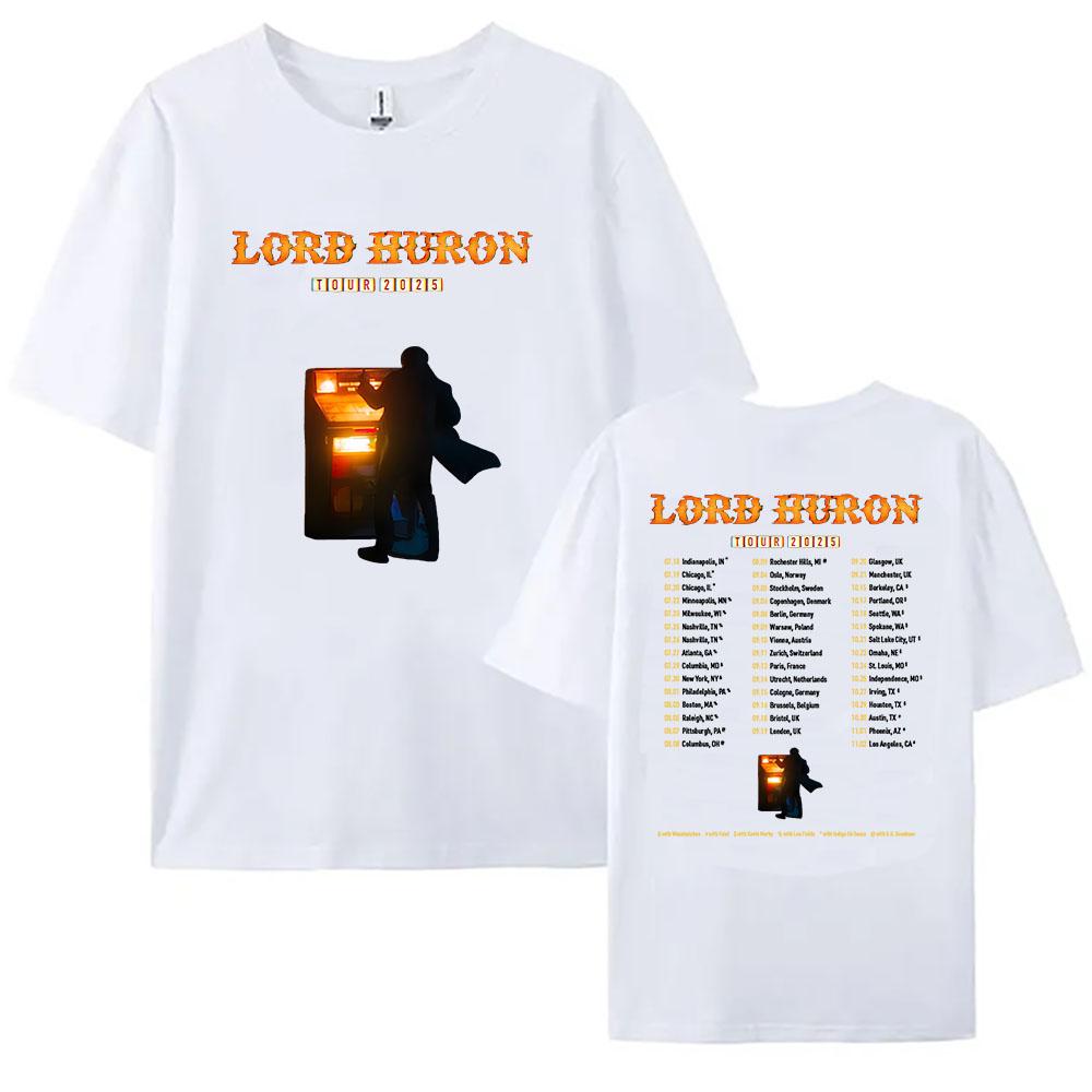 Lord Huron Tour 2025 T-shirt Rock Band Fashion Unisex Streetwear Hip Hop Casual Men Tshirts Summer Male T Shirt Graphic Clothing