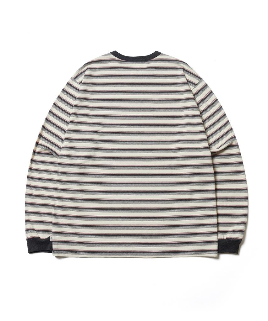 ESFAI Multi Stripe L/S T-Shirt (Charcoal)