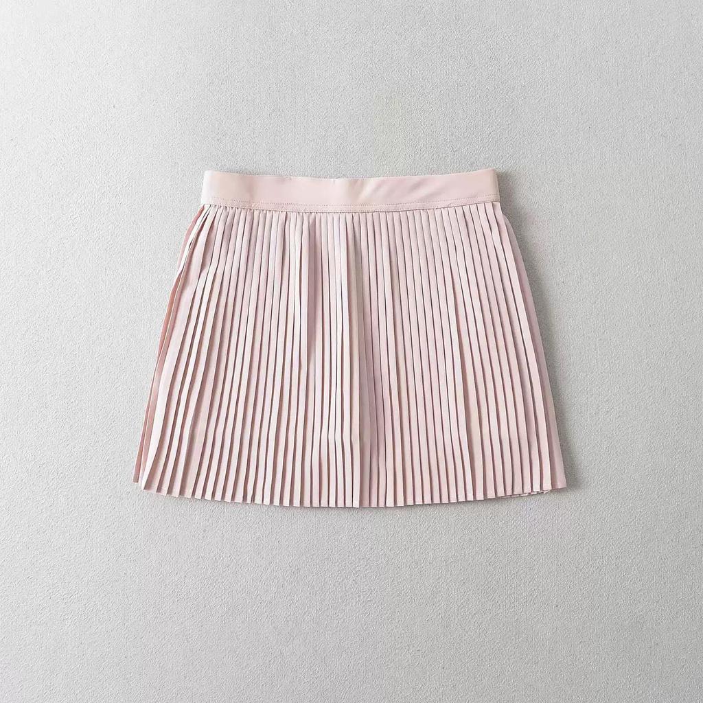 Quick-Dry High Waist Pleated Tennis Skirt - Anti-exposure A-line for Yoga & Sports