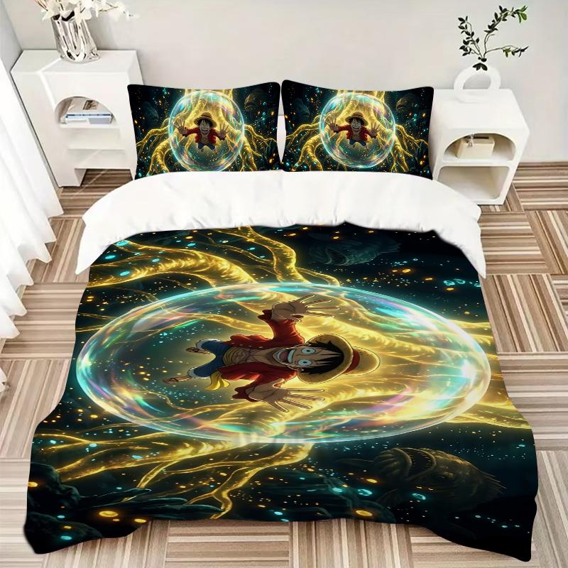 3Pcs Adventure Bubble Bedding Set Soft Fabric Duvet Cover Pillowcases Home Xmas Halloween Gift 1 Duvet Cover 2 Pillowcase S1766