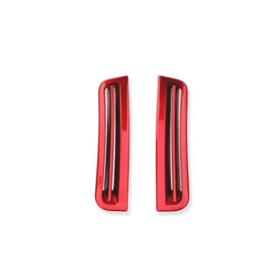 For KIA EV6 LHD Car Interior A-pillar Carbon Fiber Front Upper Air Conditioner Air Outlet Stripes Cover