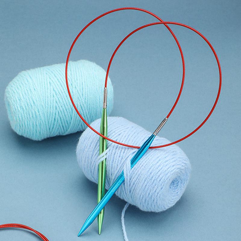 

Набор из 13 пар сменных круговых спиц, от 3,0 мм до 10,0 мм, алюминиевые с чехлом красный