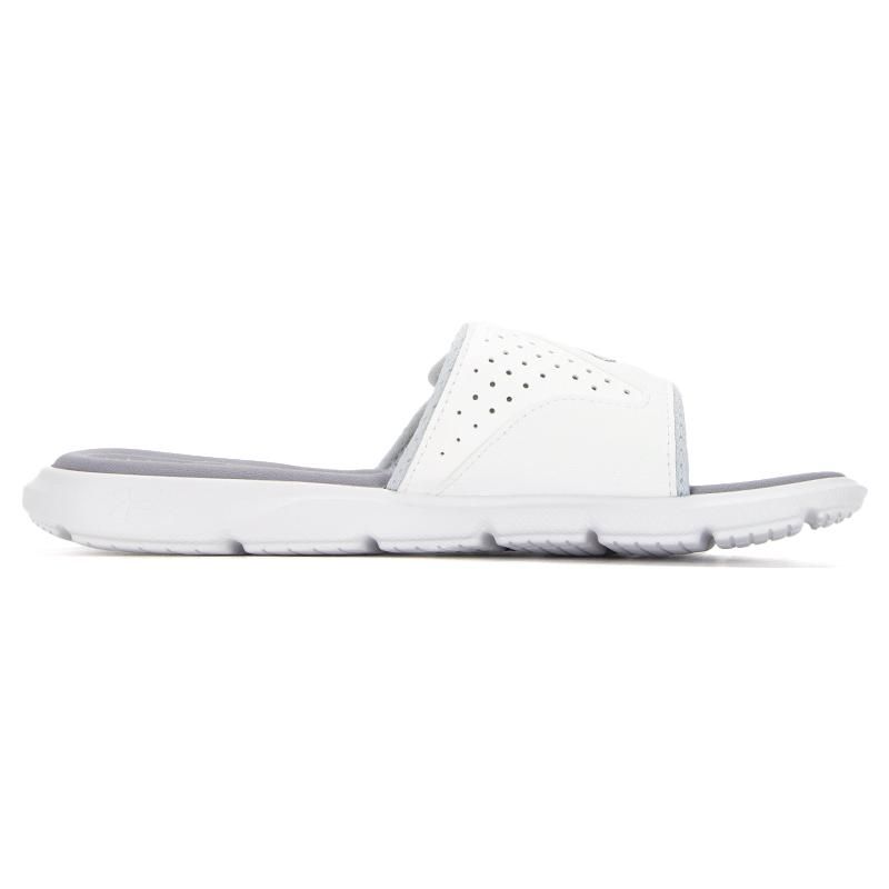 Under Armour Mercenary SL Casual Velcro Rubber Slide Sandals Unisex Sandals White 3026035-100