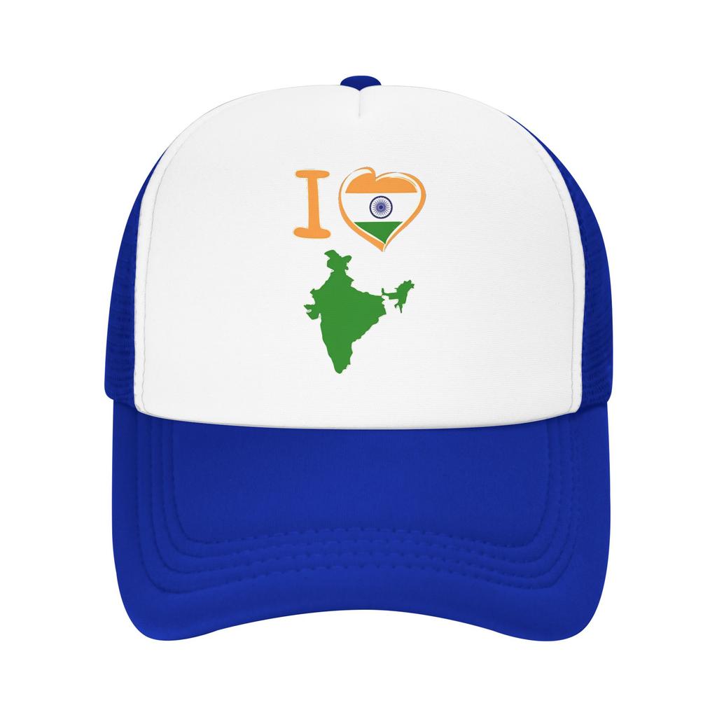 Summer Sun Hats I Love India Tricolor Heart Map Baseball Cap Sun  Dropshipping Print Hip Hop Hats Unisex Adult Rock Baseball Caps
