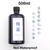 500ML Waterproof Large Capacity Fountain Pen Ink for Dip Pens Non-Carbon Blue Black Pigment Ink Durable Smooth Writing Stationer
