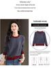 2025 Spring/Autumn Color Block Knit Women's Long Sleeve Sweater Jumper