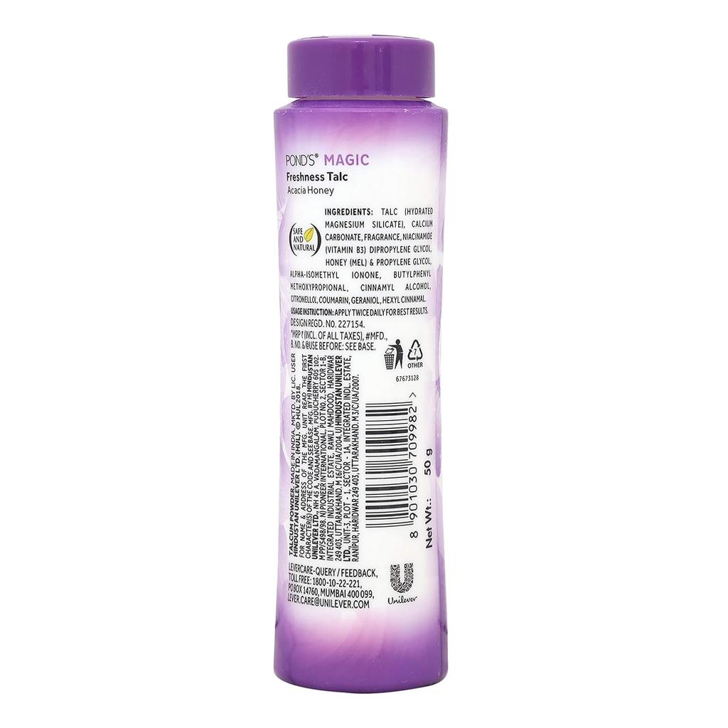 POND's Magic Natural Freshness Talc, 50Gm For All Skin Types